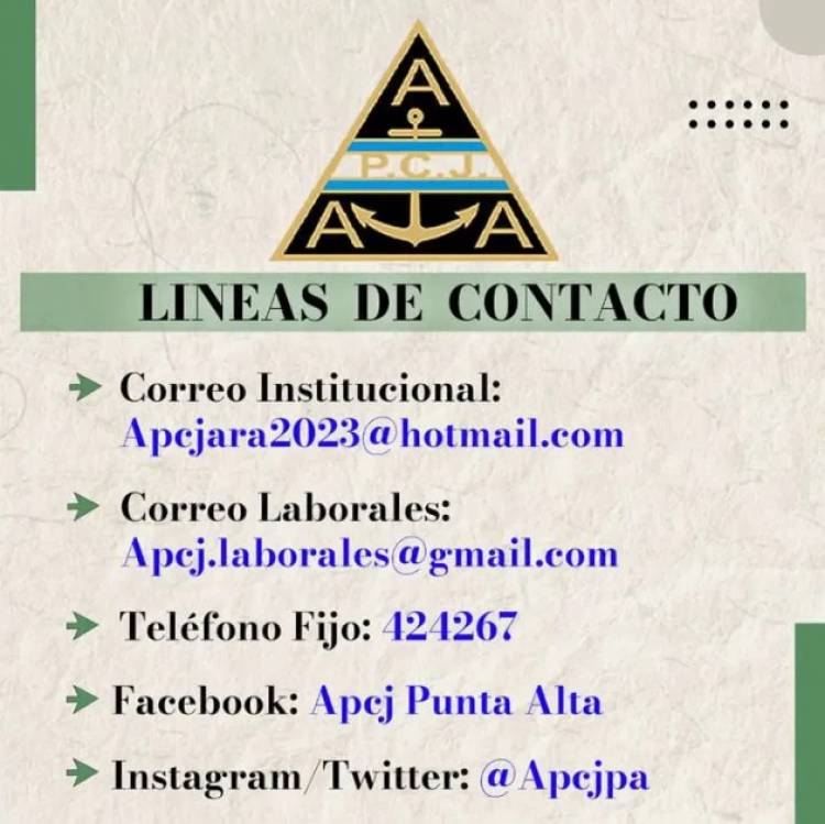 APCJ informa a sus afiliados sus líneas de contacto
