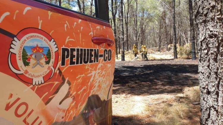 Principio de incendio en el Bosque Encantado de Pehuen Co