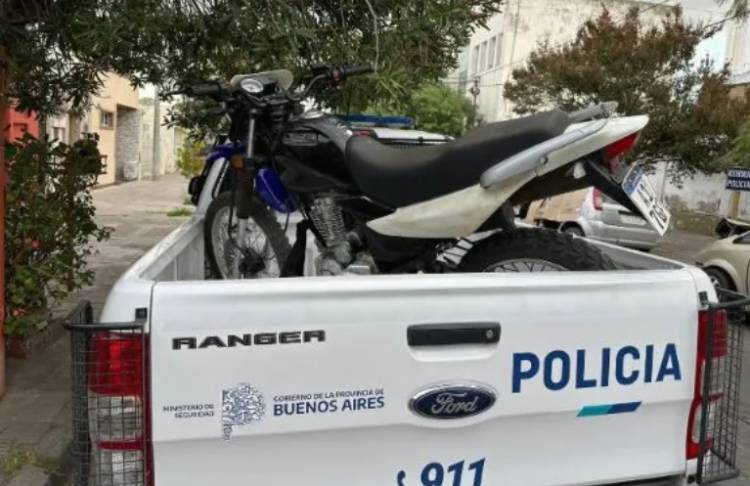Encuentran en Punta Alta una moto que fue robada en Coronel Dorrego