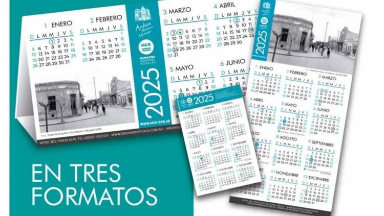 Se encuentran disponibles los Calendarios 2025 en el Archivo Histórico Municipal