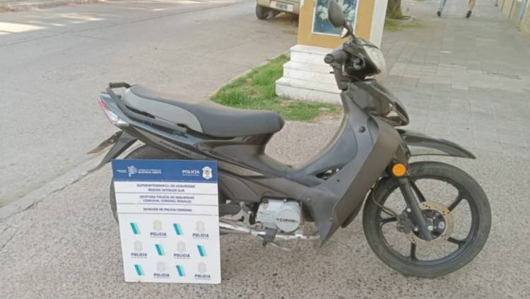 Encontraron una moto denunciada como robada 