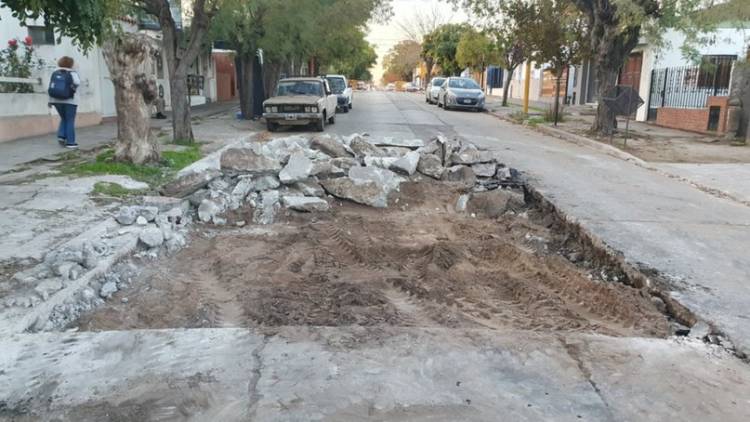 Se realizó un corte parcial calle Paso al 1200