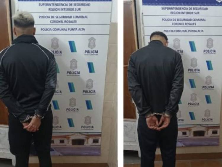 Dos delincuentes fueron detenidos cuando escapaban de la Policía