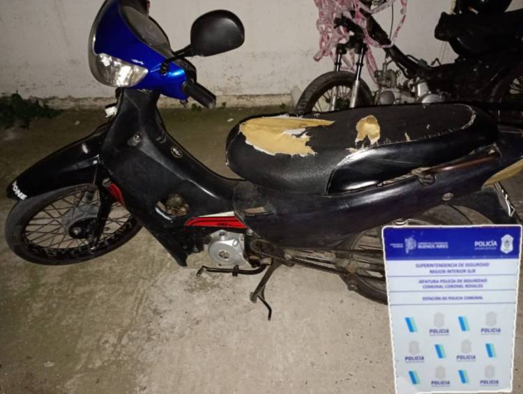 Un hombre fue aprehendido por circular en una moto con numeración de chasis suprimida y alterada