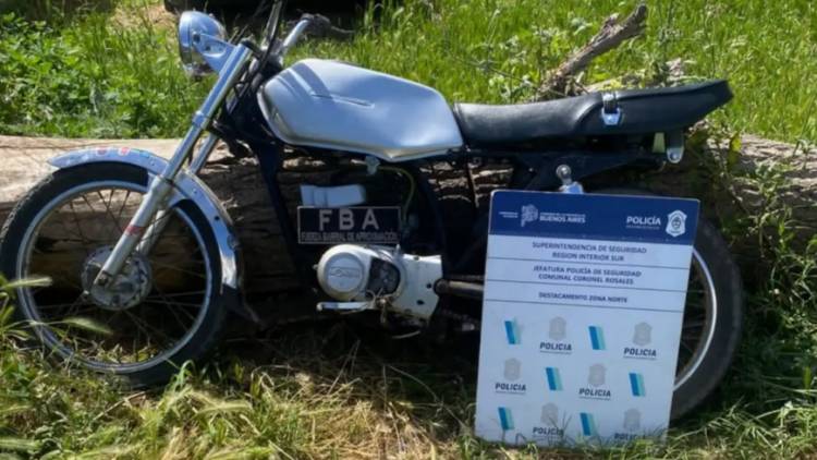 Aprehendieron a un hombre por circular en una moto con numeración adulterada