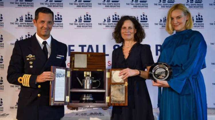 Con impronta puntaltense, la Fragata ARA "Libertad" fue premiada por su navegación a vela