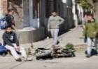 Chocaron dos motos en la esquina de Murature y San Martín