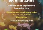 Este sábado Villa Arias festeja la primavera, con actividades organizadas por Mesa Barrial y el Municipio