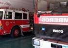 Bomberos Voluntarios acudieron al incendio de un vehículo