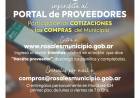 Ahora es gratuito inscribirse al “Portal de proveedores” de Rosales Municipio