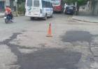 Continúan los trabajos de bacheo en distintos puntos de la ciudad con personal propio y tareas tercerizadas
