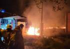 Bomberos Voluntarios acudieron al primer incendio del 2023
