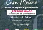 Se reprograma la “Noche de España” en la Casa Molino de Pehuen Co