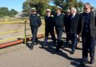 El Ministro de Defensa Taiana realizó un recorrido de obras en Puerto Belgrano