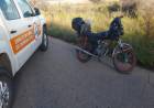 Un motociclista fue hospitalizado tras un choque en la ex ruta 229