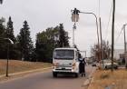 El Municipio instaló nuevas luminarias LED en el interior y el perímetro del Parque San Martín 