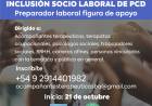 El Municipio invita a curso virtual gratuito en gestión de inclusión socio laboral de PCD 