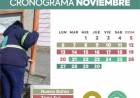 El lunes 6 inicia el cronograma de barrido y voluminosos del mes de noviembre 2023