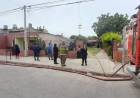 Bomberos Voluntarios acudieron al incendio de una vivienda