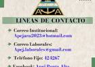 APCJ informa a sus afiliados sus líneas de contacto
