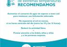 Recomendaciones a tener en cuenta por la ola de calor que azota al distrito