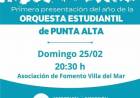 Se realizará la primer presentación del año de la Orquesta Estudiantil de Punta Alta