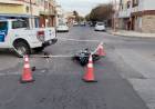 Un motociclista debió ser hospitalizado tras un accidente de tránsito en Urquiza y Murature