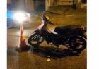 Un motociclista resultó herido en un accidente de tránsito, el conductor del auto se dió a la fuga