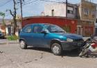Accidente de tránsito entre un auto y una moto en 9 de Julio y Murature
