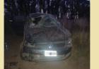 Un auto volcó en la ruta de acceso a Pehuen Co