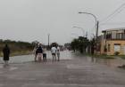 En pocas horas llovió la mitad de lo que llueve en todo un año en Punta Alta