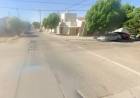 Accidente de tránsito entre dos autos en la esquina de 25 de mayo y 11 de septiembre
