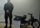 Un menor de 17 años fue aprehendido por una moto con numeración de chasis suprimida