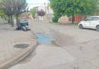 Una motociclista resultó herida en un choque con un auto
