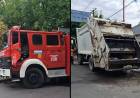 Debido a una caja con cenizas de un asado, se prendió fuego el compactador de un camión municipal