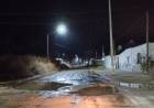 Varias calles intransitables en Villa Arias por una perdida de agua