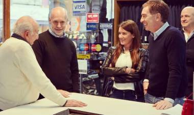 Larreta y Santilli visitaron Punta Alta