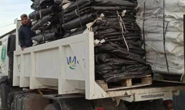 Se consiguieron más Big Bags para el frente costero de Pehuen Co