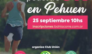 El Municipio de Coronel Rosales invita a una Travesía pedestre en Pehuen Co el domingo 25 de septiembre