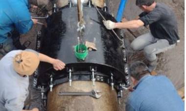 ABSA reparó el acueducto principal que abastece de agua a Punta Alta