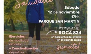 A beneficio de LALCEC, habrá una caminata saludable en el Parque San Martín