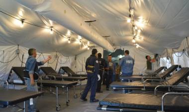 La Armada Argentina recibió un hospital reubicable que estará al servicio de todo el país