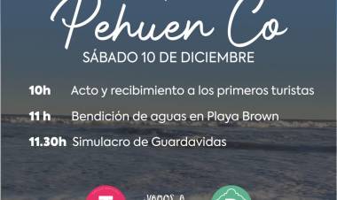 Este sábado comienza la temporada estival en Pehuen Co 