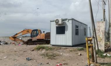 El Municipio colocó nuevo contenedor oficina para empleados del predio de disposición de residuos