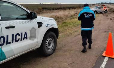 Motociclista herido tras un accidente de tránsito en la Ruta 113 que va a Pehuen Co