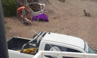 Otra vez los guardavidas de Pehuen Co sufrieron daños en un puesto ubicado en Playa Bouchard