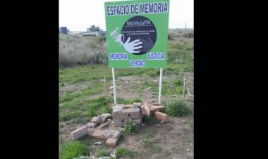 Vandalizaron el Espacio de Memoria de MOVEJUPA