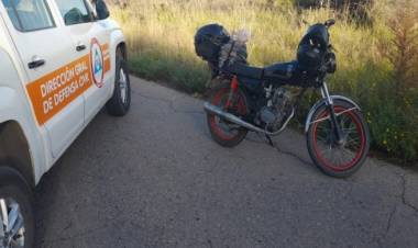 Un motociclista fue hospitalizado tras un choque en la ex ruta 229