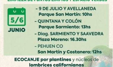 El Municipio realiza nueva jornada de eco canje y taller de compostaje por el “Día del Medioambiente”