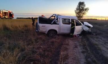 Una beba de 6 meses falleció tras el vuelco de una camioneta en Ruta 3